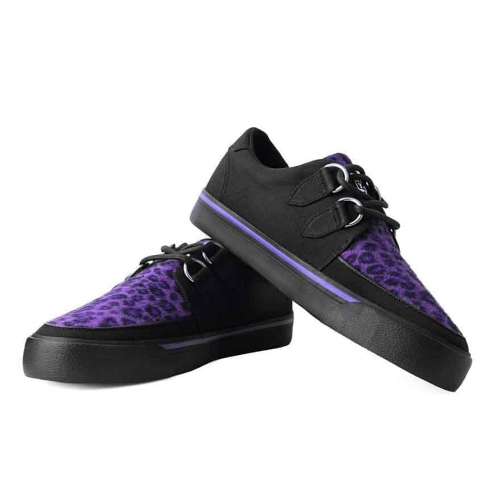 TUK Purple Leopard Creeper Sneakers US Ladies 10/US Men’s 8